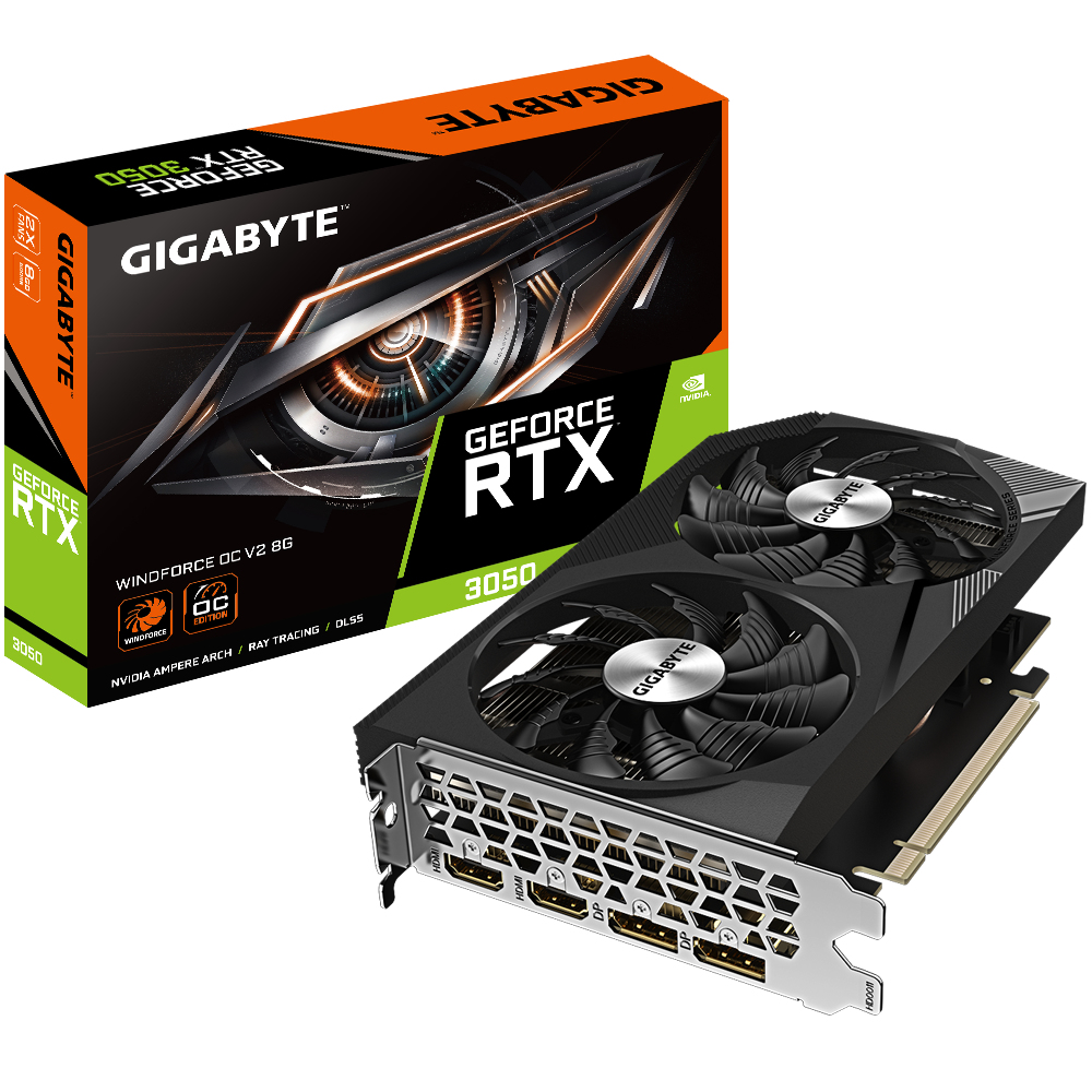GIGABYTE RTX 3050 WINDFORCE 8 ГБ