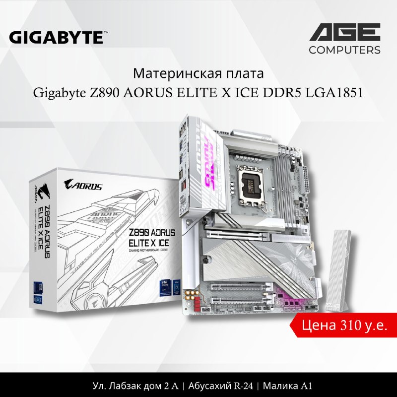 Gigabyte Z890 AORUS ELITE X ICE DDR5