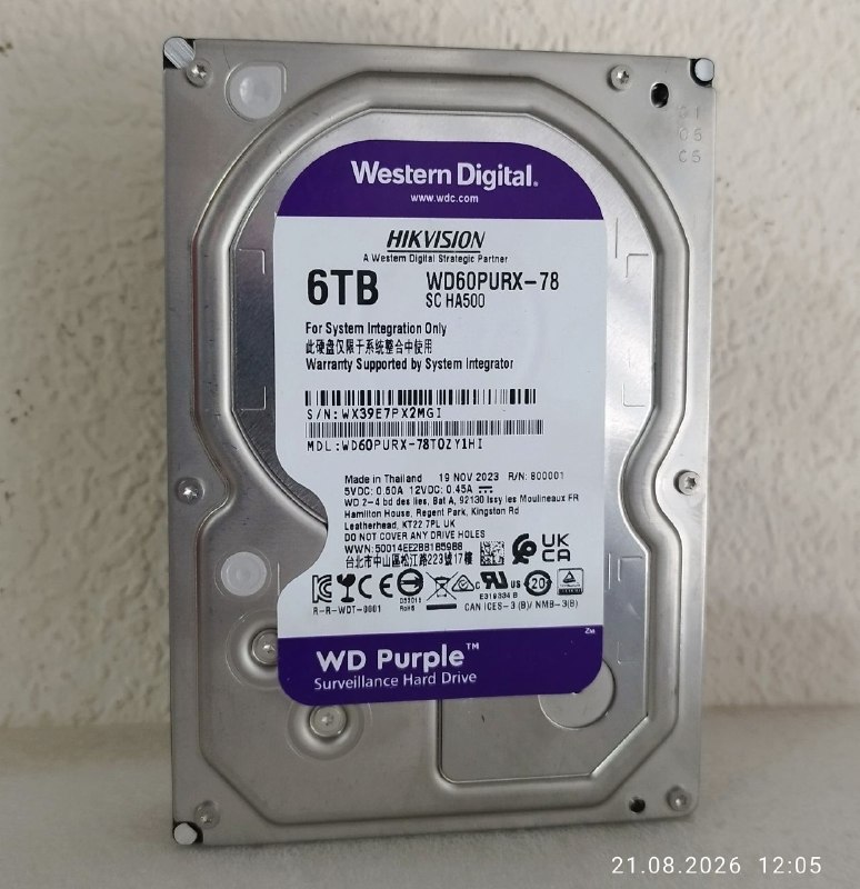 WD Purple 6144 ГБ