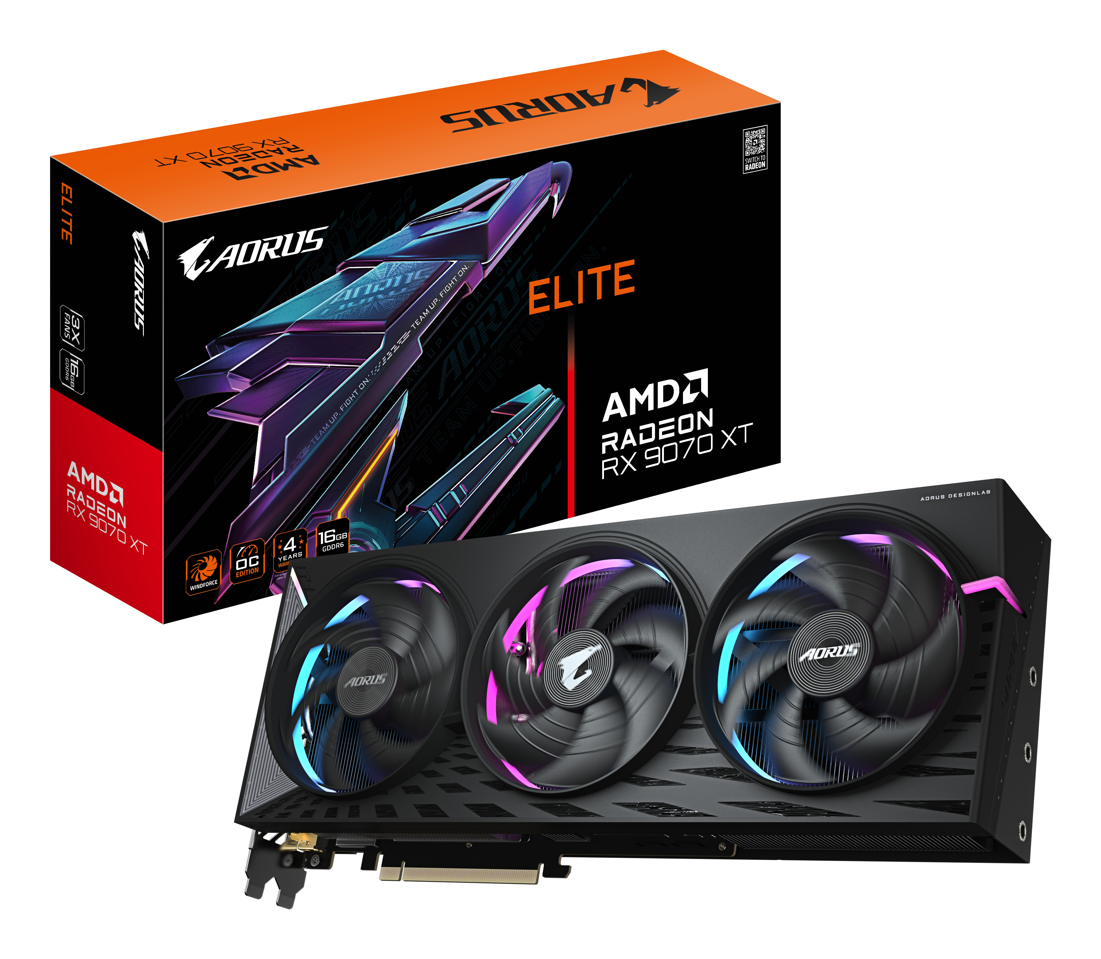 GIGABYTE RX 9070 XT AORUS ELITE 16 ГБ
